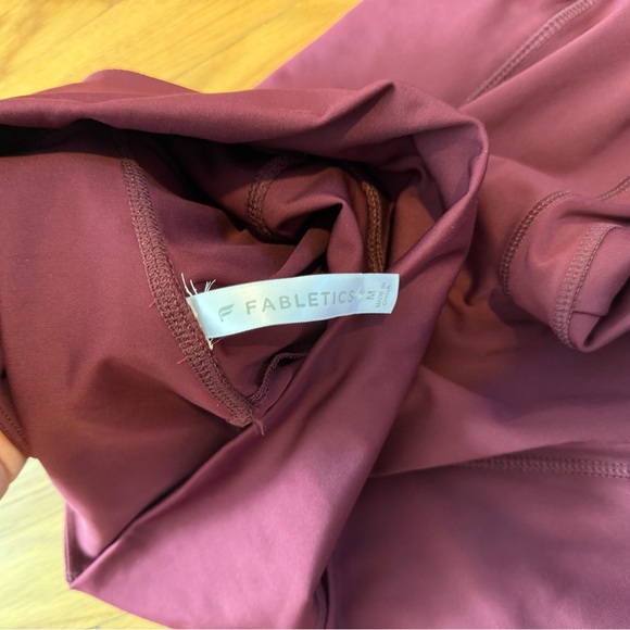 Fabletics Kids Leggings in Rich Burgundy - Picture 2 of 2